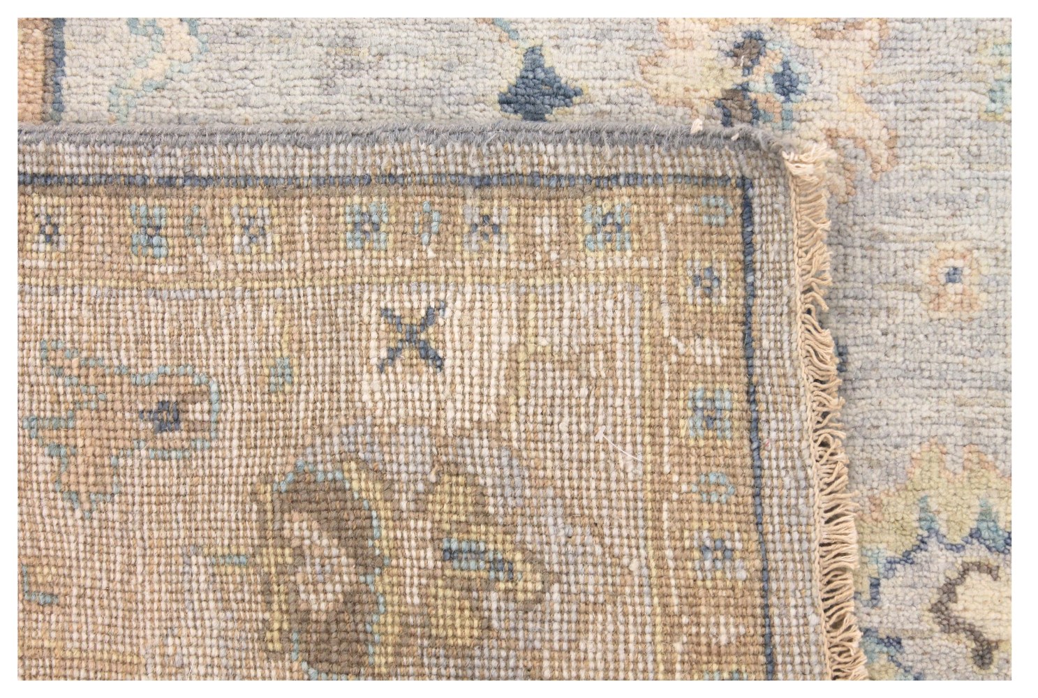 6x9 Oushak Hand Knotted Wool Area Rug - MR028504