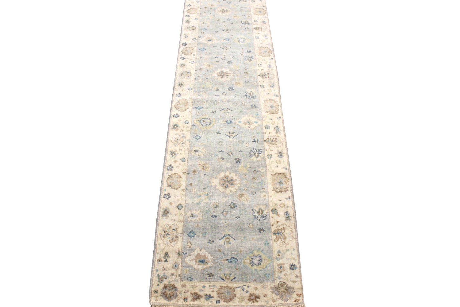 12 ft. Runner Oushak Hand Knotted Wool Area Rug - MR028507