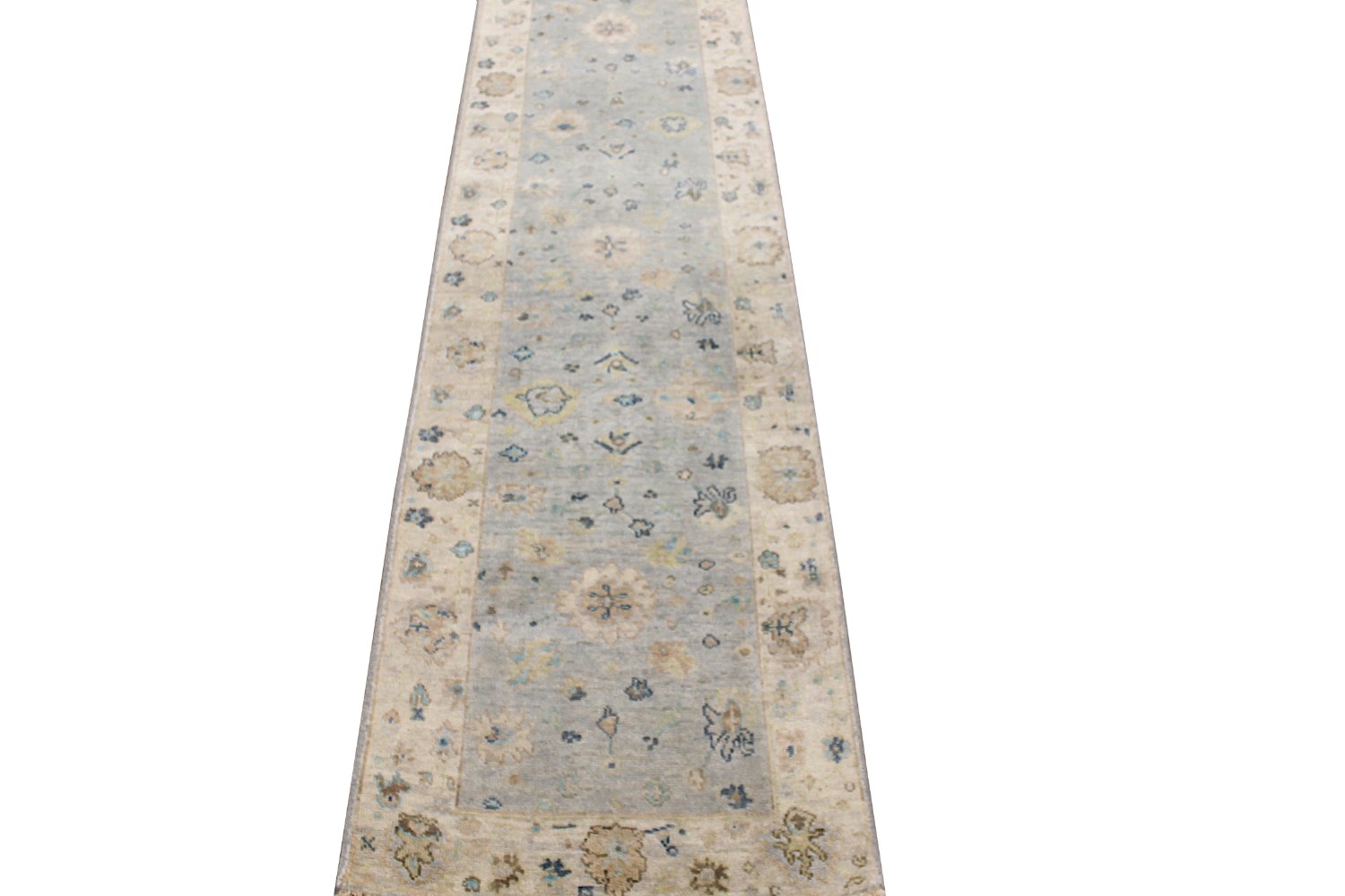 10 ft. Runner Oushak Hand Knotted Wool Area Rug - MR028508