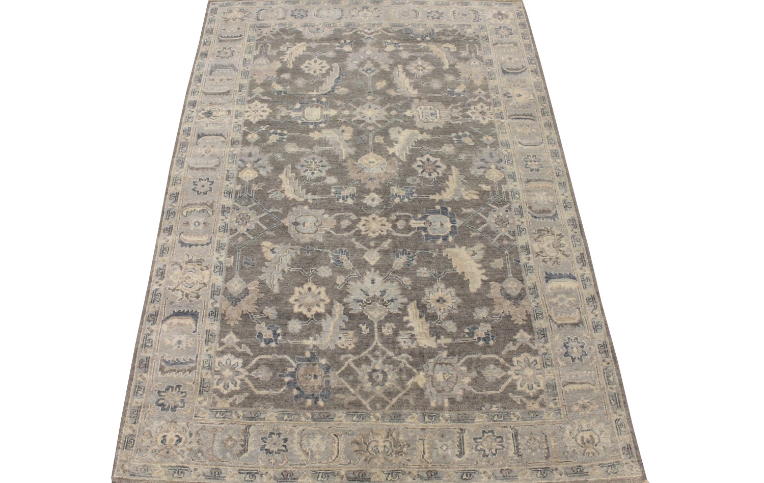 6x9 Oushak Hand Knotted Wool Area Rug - MR028510