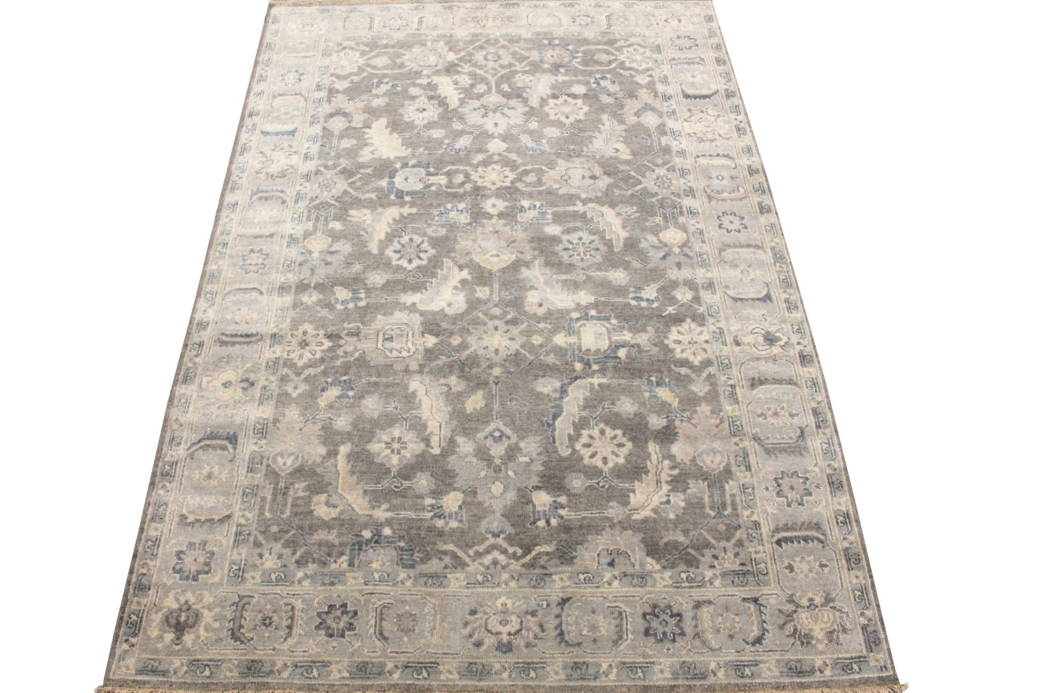 6x9 Oushak Hand Knotted Wool Area Rug - MR028510