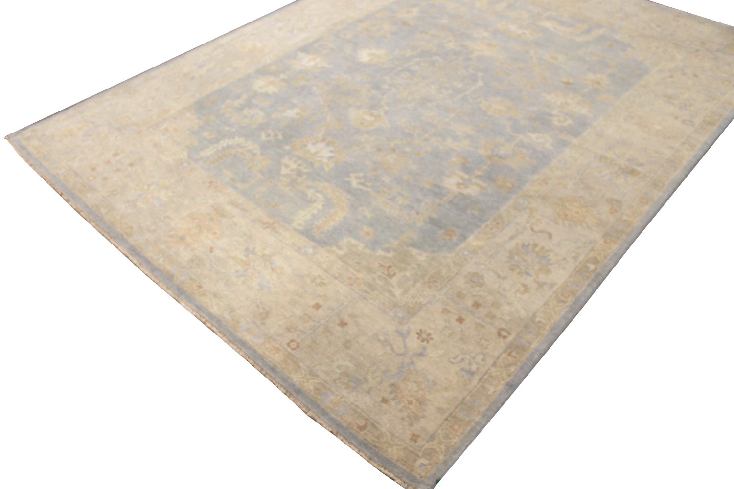 9x12 Oushak Hand Knotted Wool Area Rug - MR028511