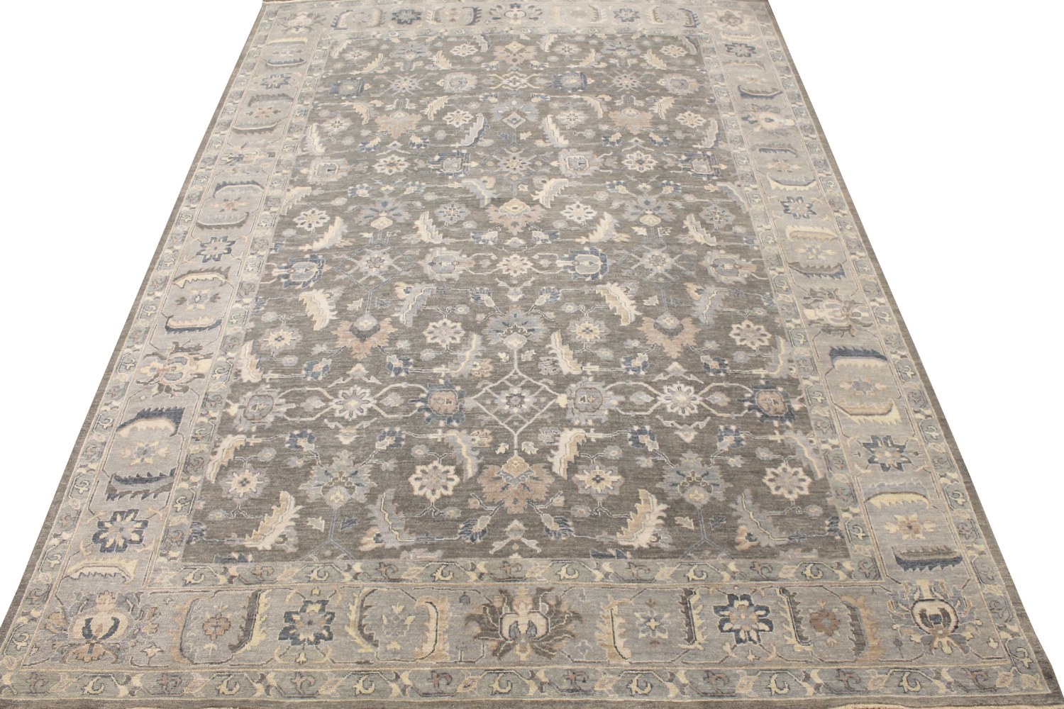 10x14 Oushak Hand Knotted Wool Area Rug - MR028512