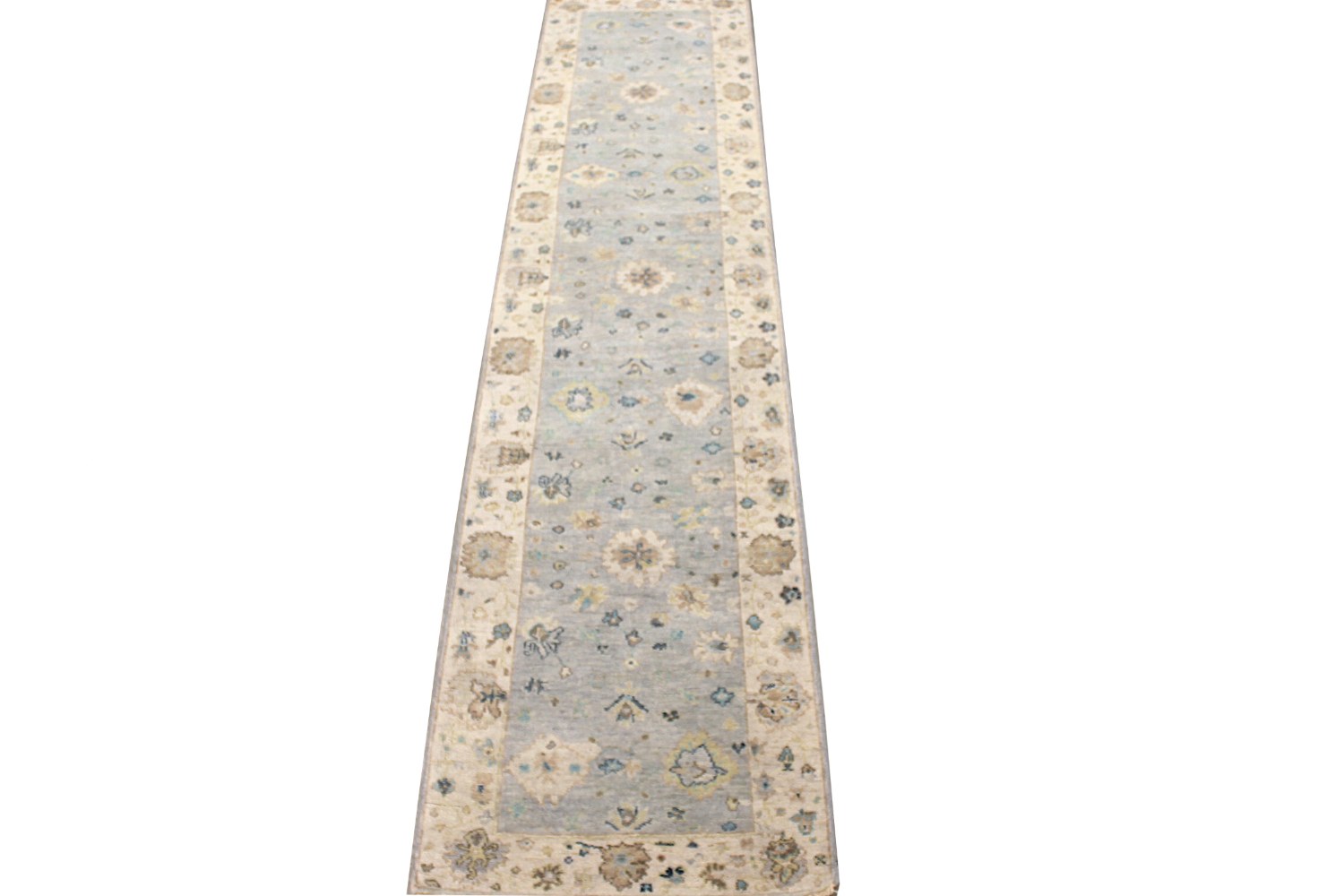 12 ft. Runner Oushak Hand Knotted Wool Area Rug - MR028516