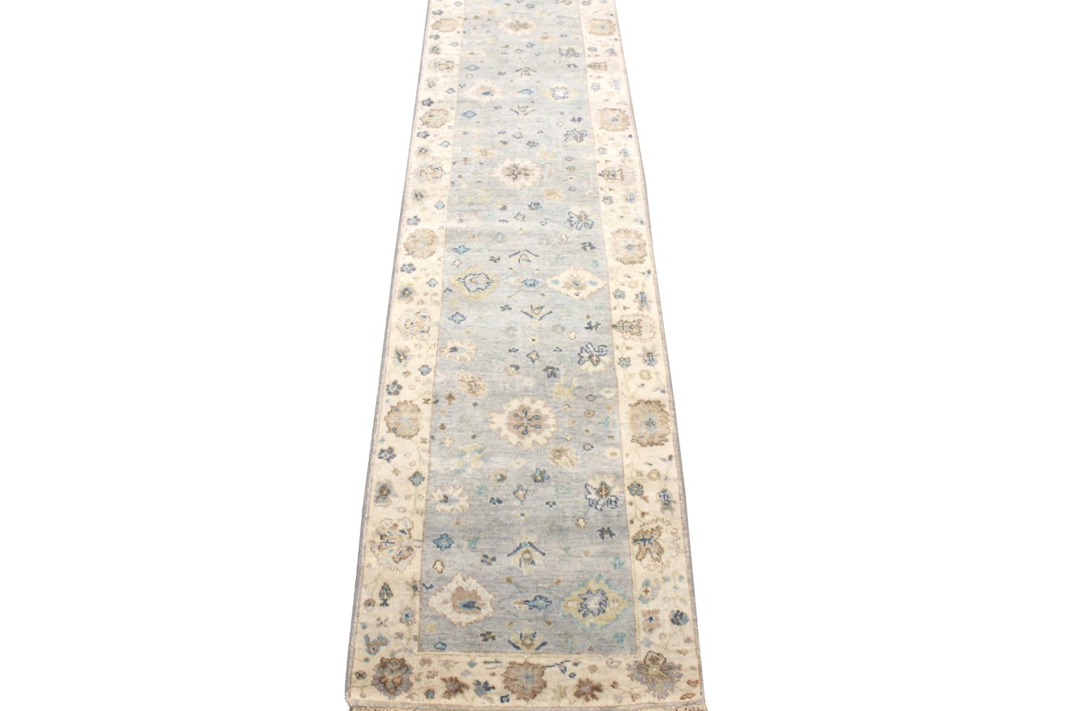 12 ft. Runner Oushak Hand Knotted Wool Area Rug - MR028516