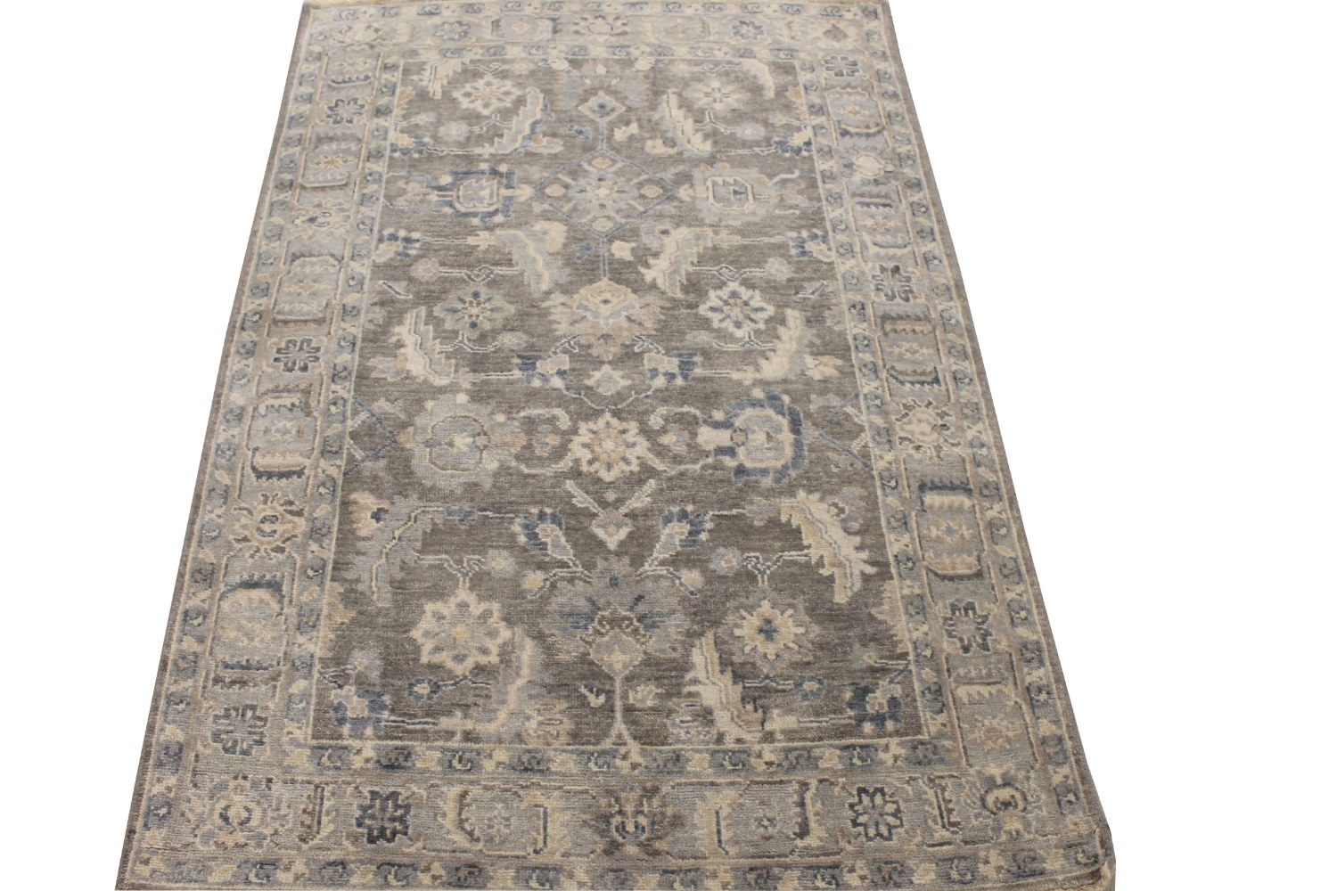 4x6 Oushak Hand Knotted Wool Area Rug - MR028521