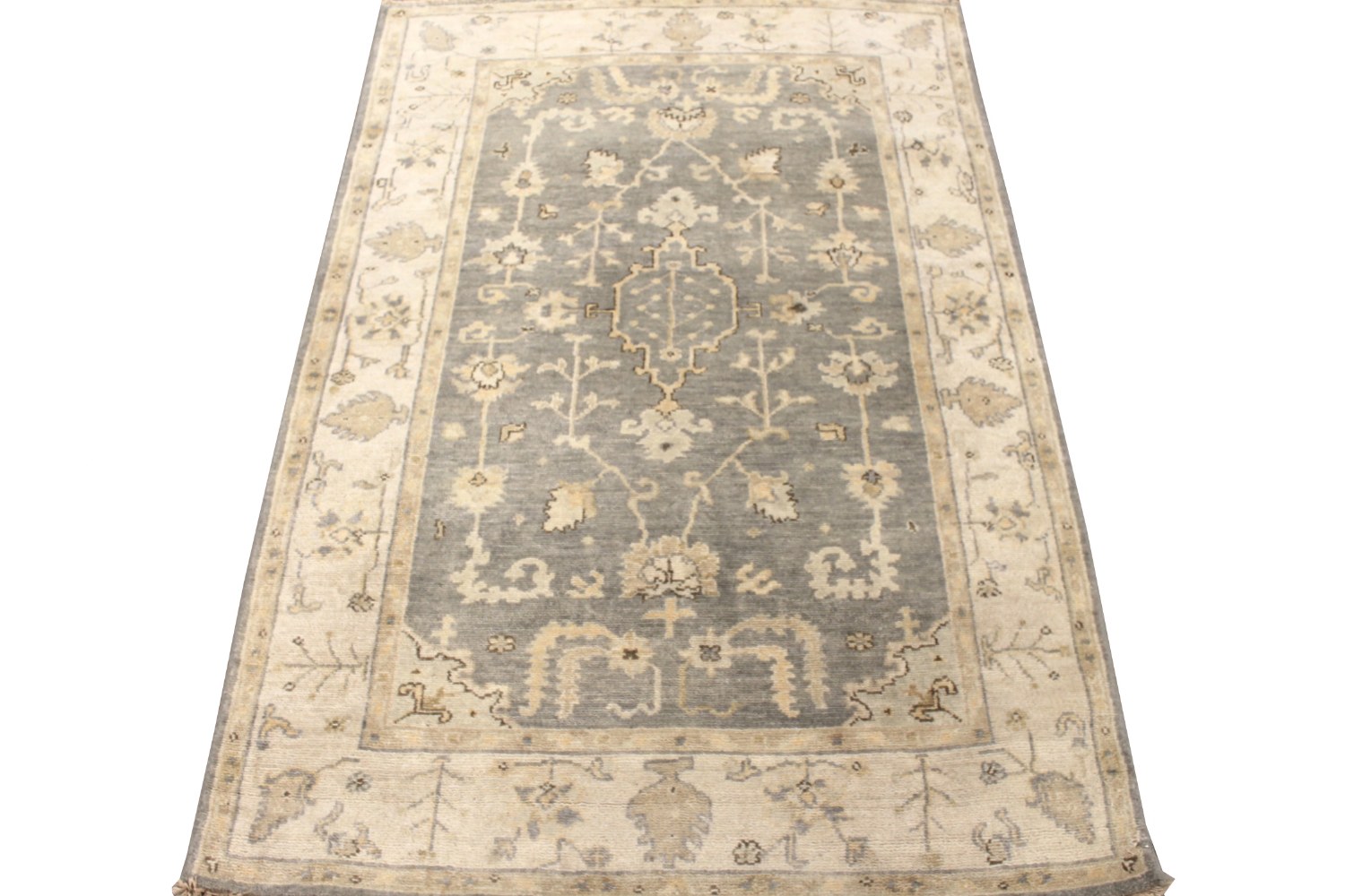 4x6 Oushak Hand Knotted Wool Area Rug - MR028527