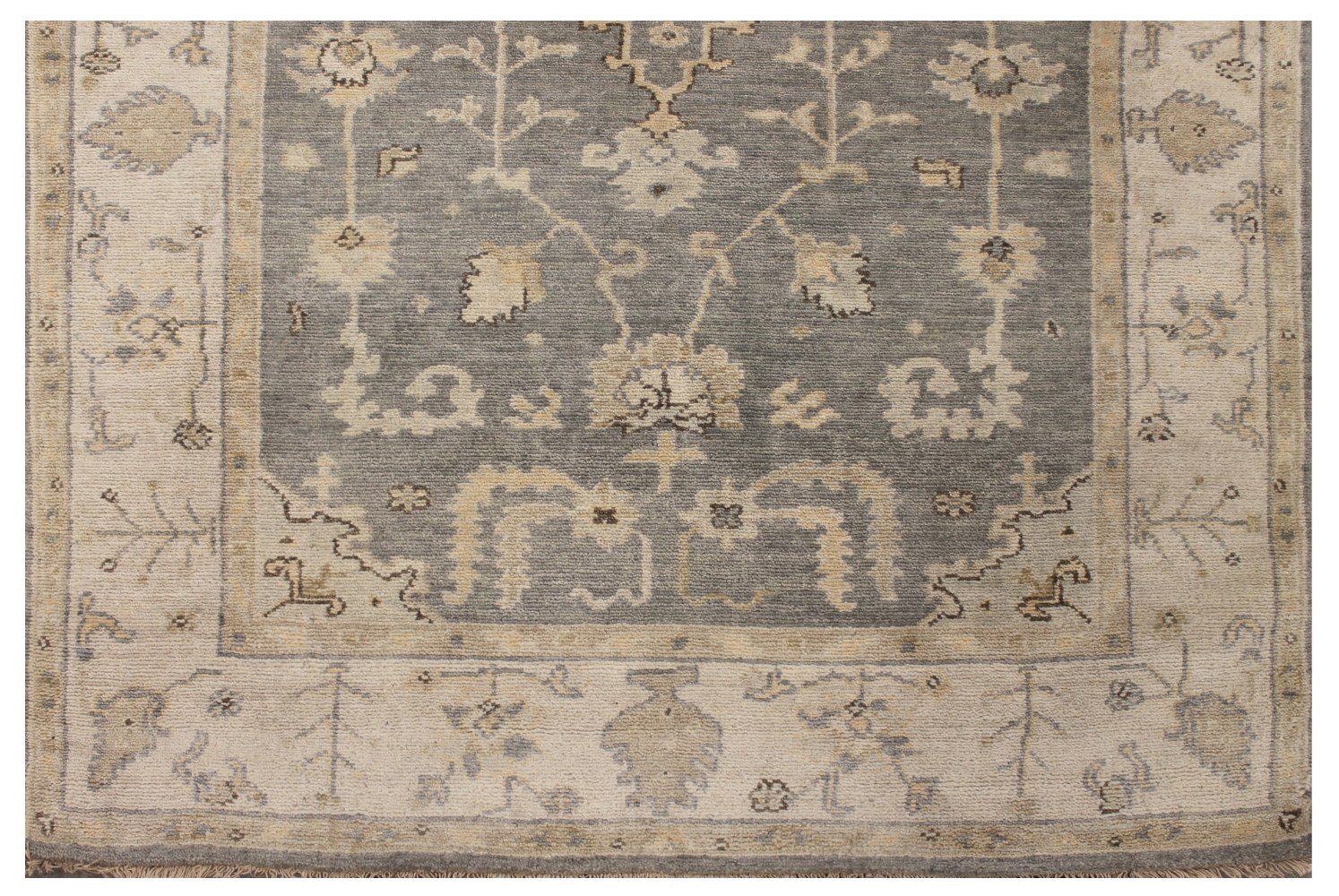 4x6 Oushak Hand Knotted Wool Area Rug - MR028527