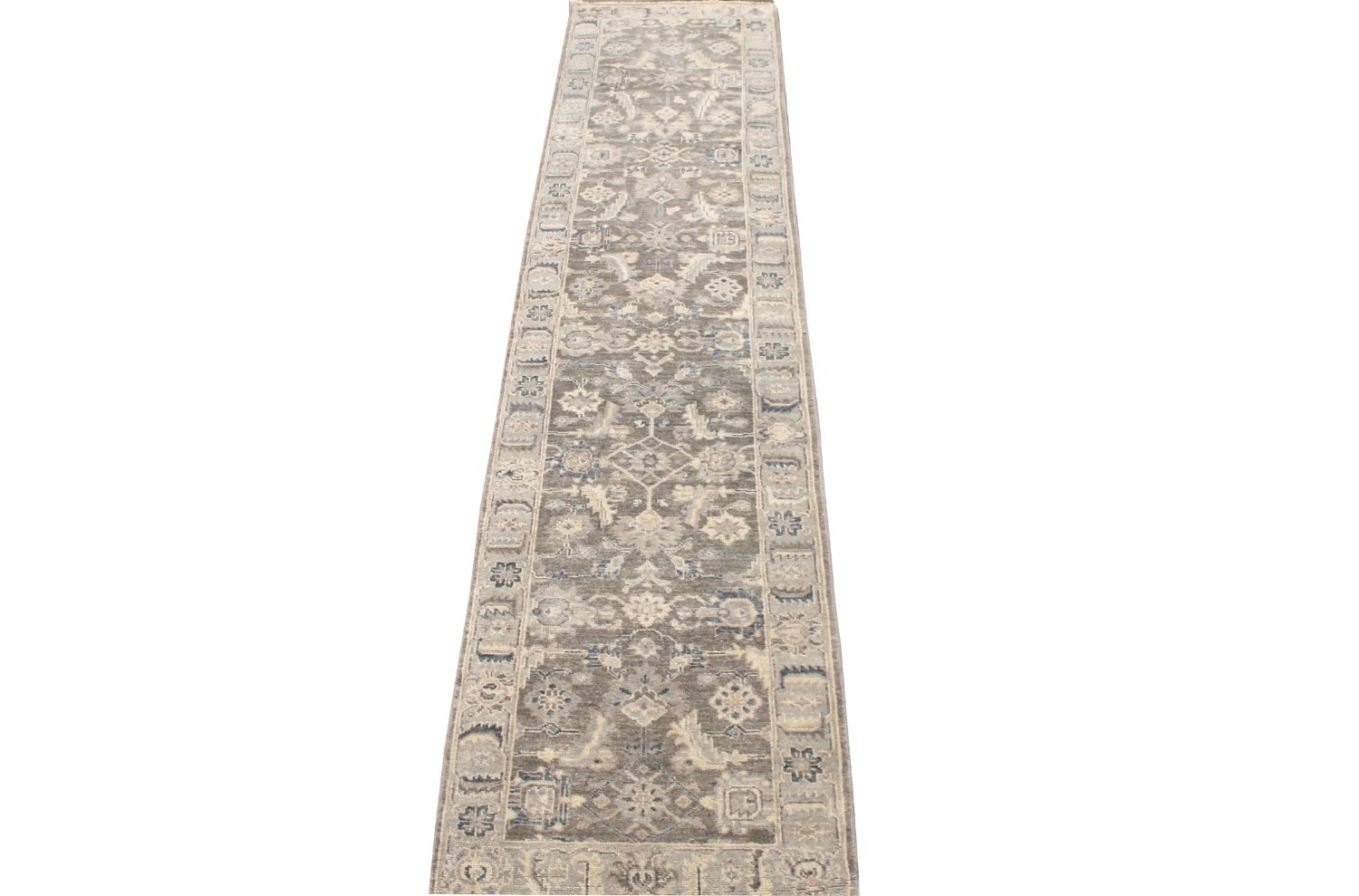 12 ft. Runner Oushak Hand Knotted Wool Area Rug - MR028530