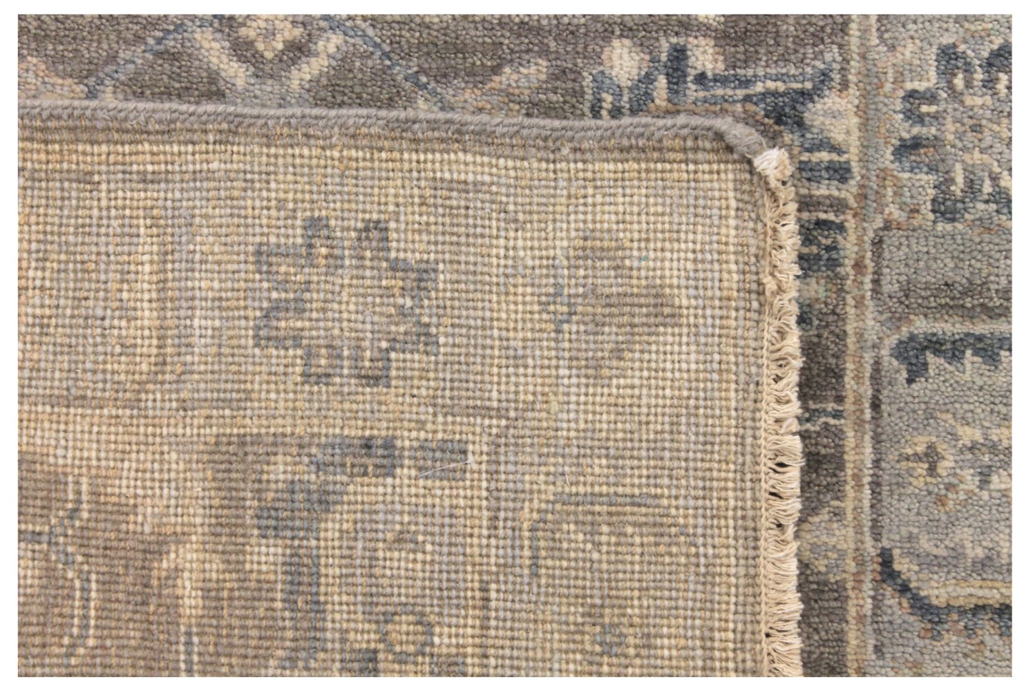 12 ft. Runner Oushak Hand Knotted Wool Area Rug - MR028530