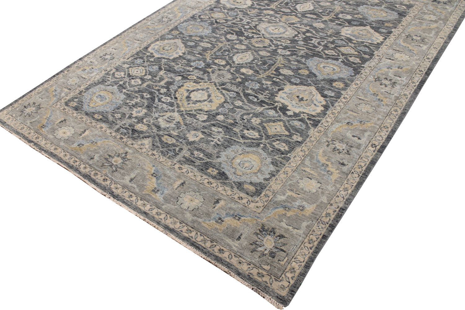 9x12  Hand Knotted Wool Area Rug - MR028541