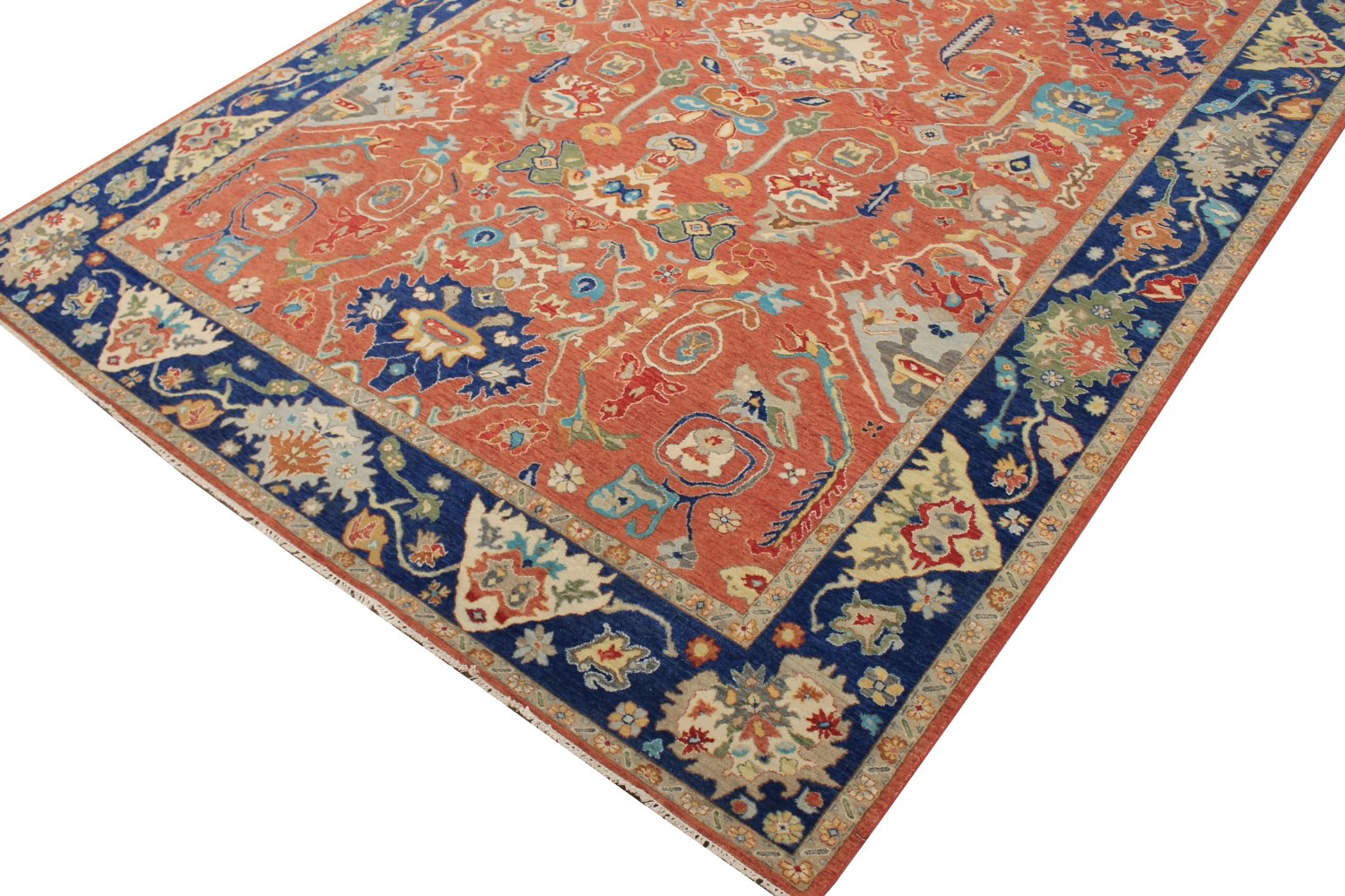 9x12 Traditional Hand Knotted Wool Area Rug - MR028547