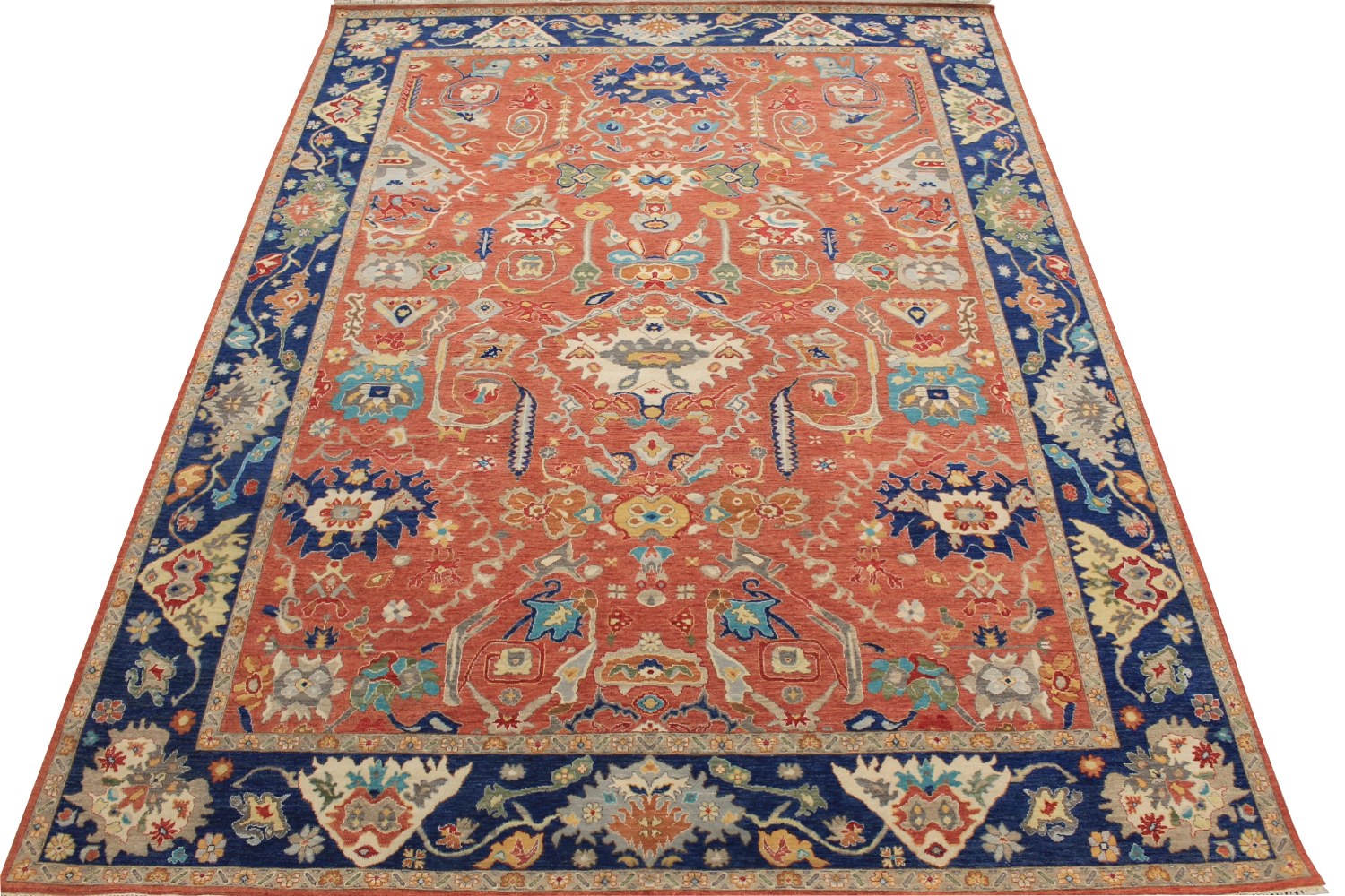 9x12 Traditional Hand Knotted Wool Area Rug - MR028547