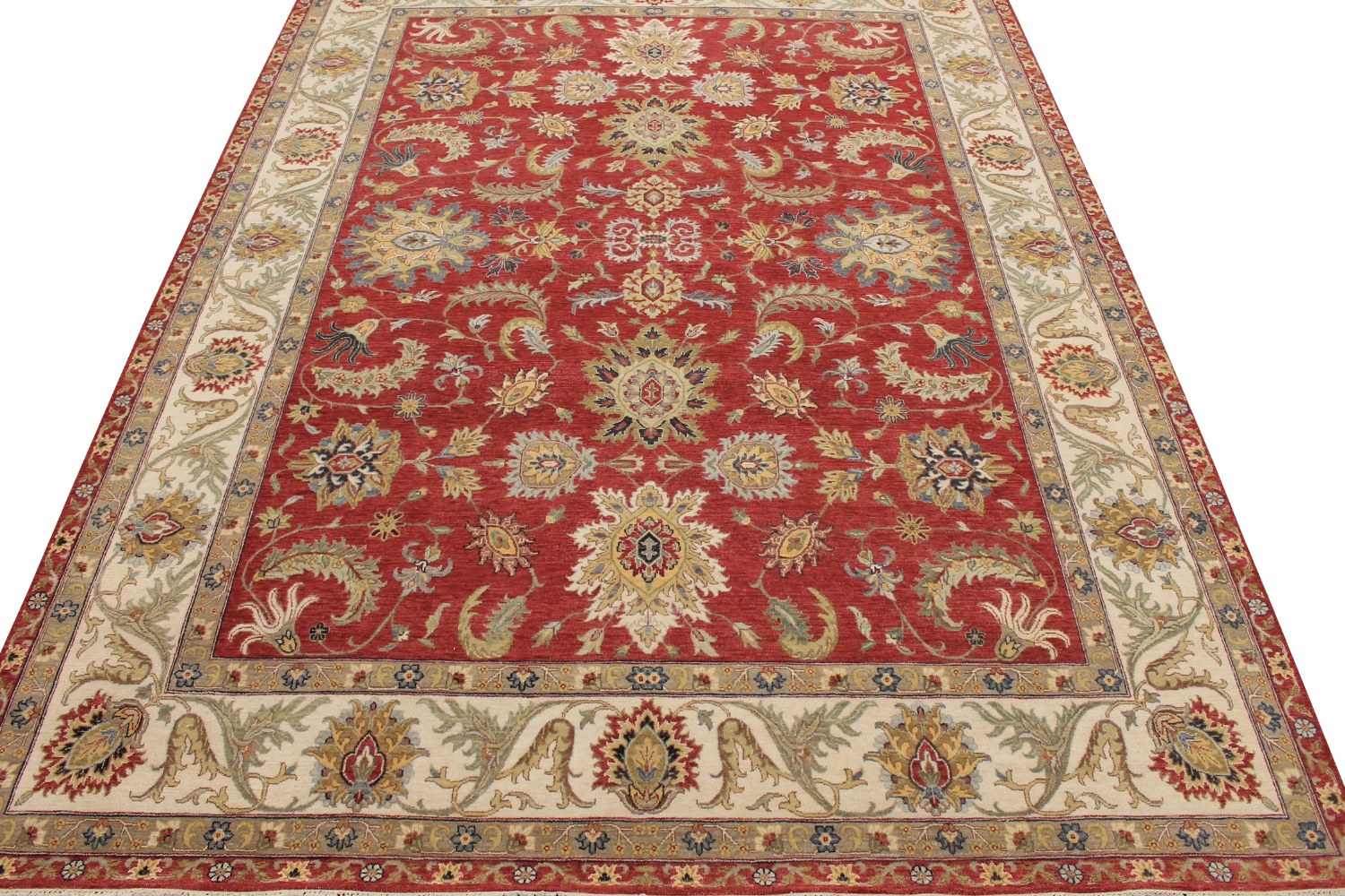 9x12 Traditional Hand Knotted Wool Area Rug - MR028550