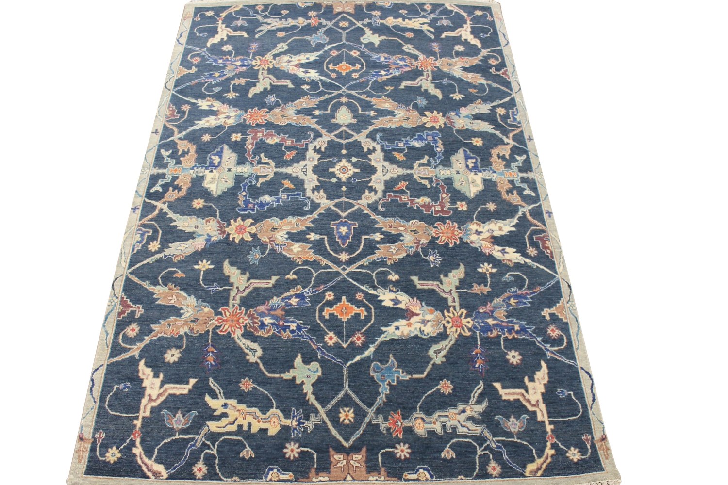 6x9 Traditional Hand Knotted Wool Area Rug - MR028560