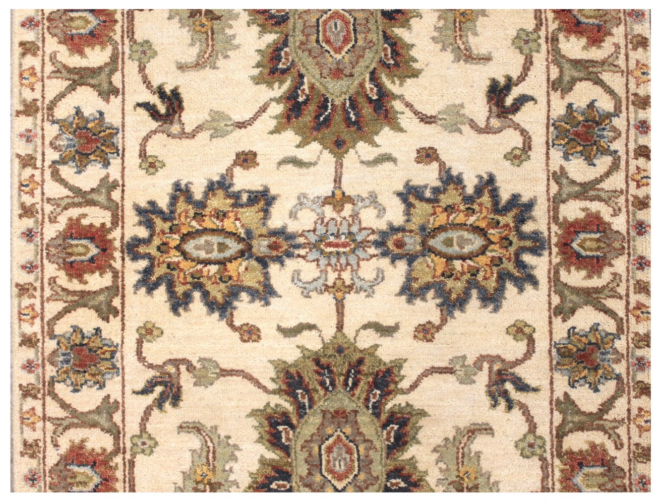 12 ft. Runner Traditional Hand Knotted Wool Area Rug - MR028577