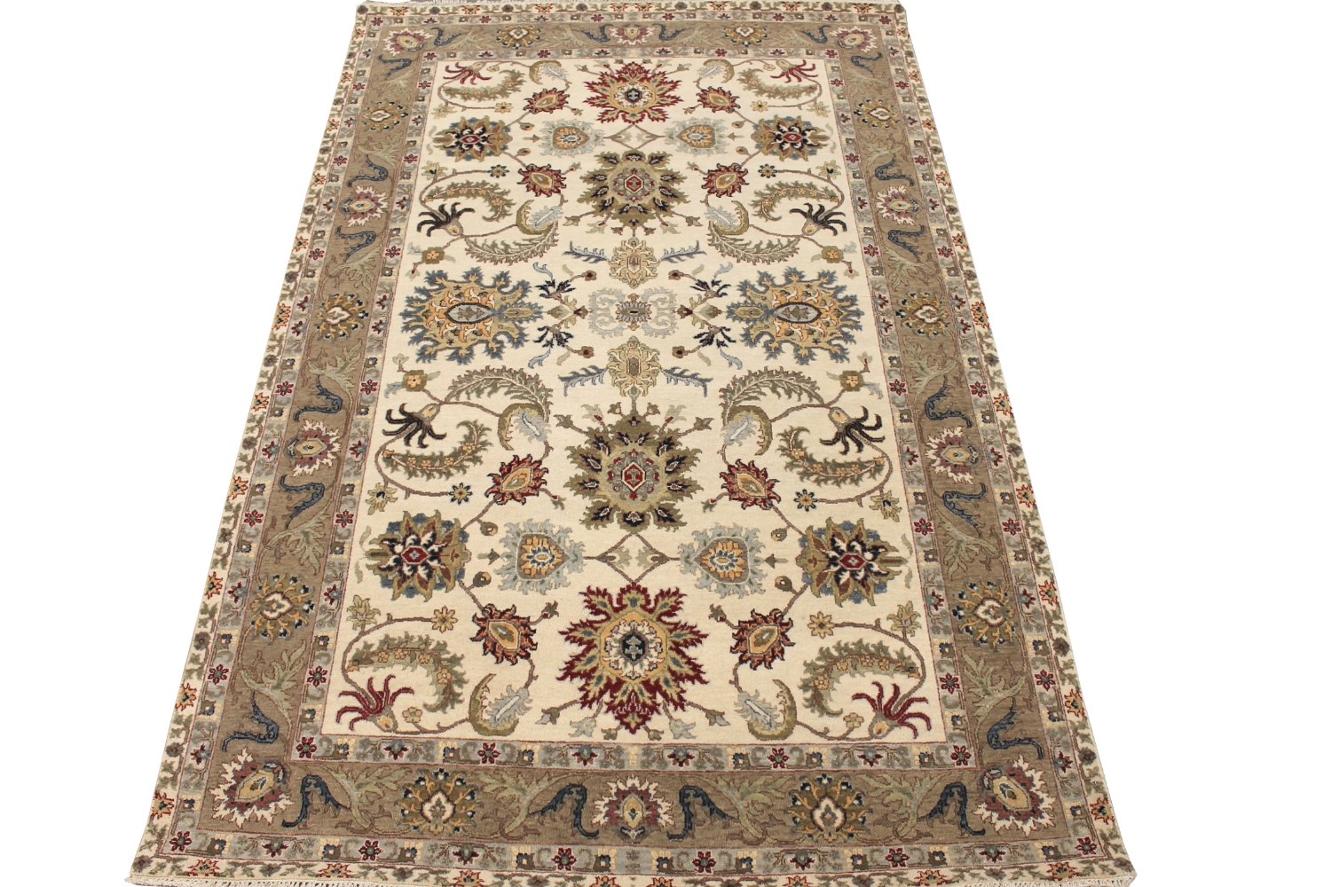 6x9 Traditional Hand Knotted Wool Area Rug - MR028582