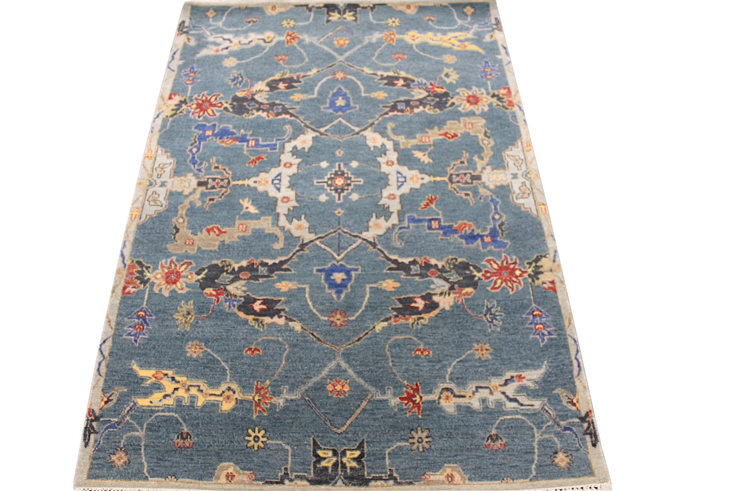 4x6 Traditional Hand Knotted Wool Area Rug - MR028584