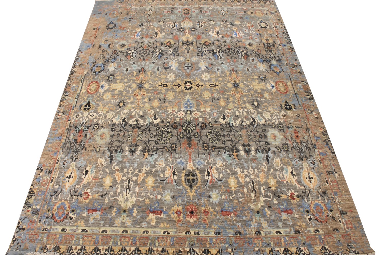 9x12 Transitional Hand Knotted Wool Area Rug - MR028590