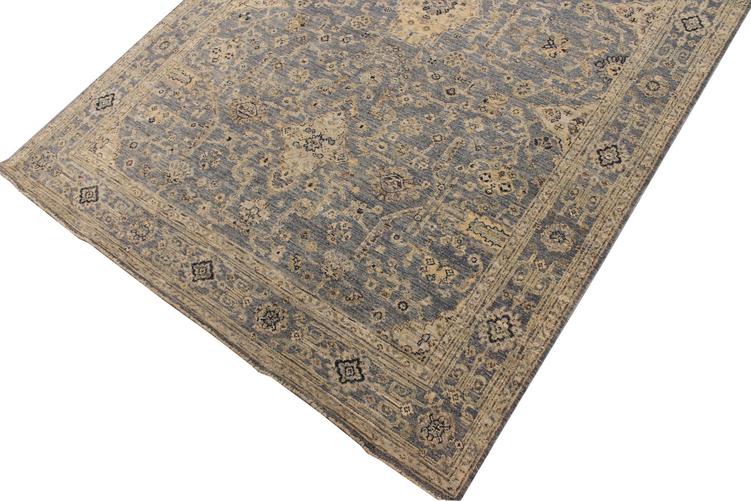 6x9 Traditional Hand Knotted Wool Area Rug - MR028617