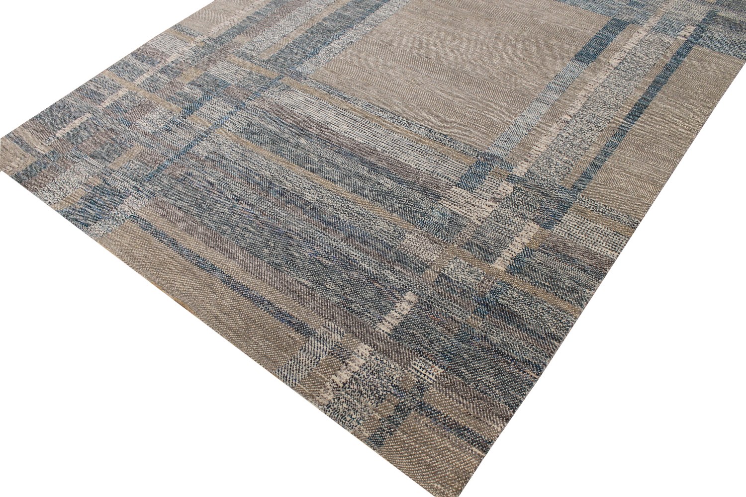 8x10 Casual Hand Knotted Wool Area Rug - MR028628