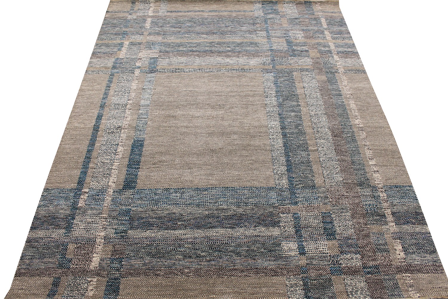 8x10 Casual Hand Knotted Wool Area Rug - MR028628