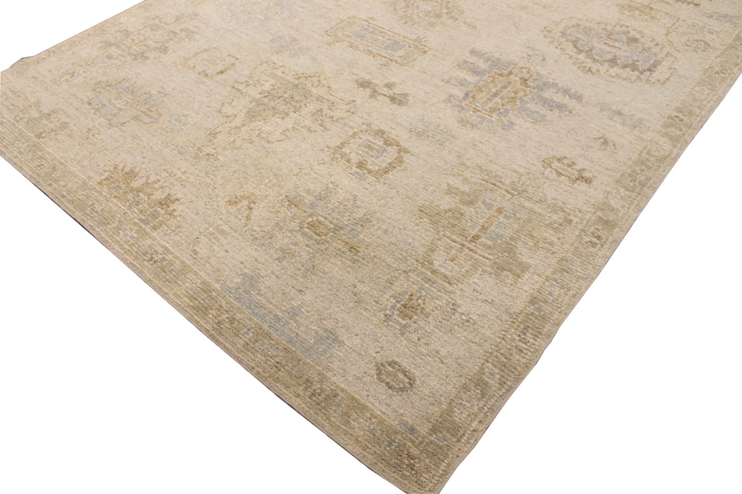 9x12 Oushak Hand Knotted Wool Area Rug - MR028649