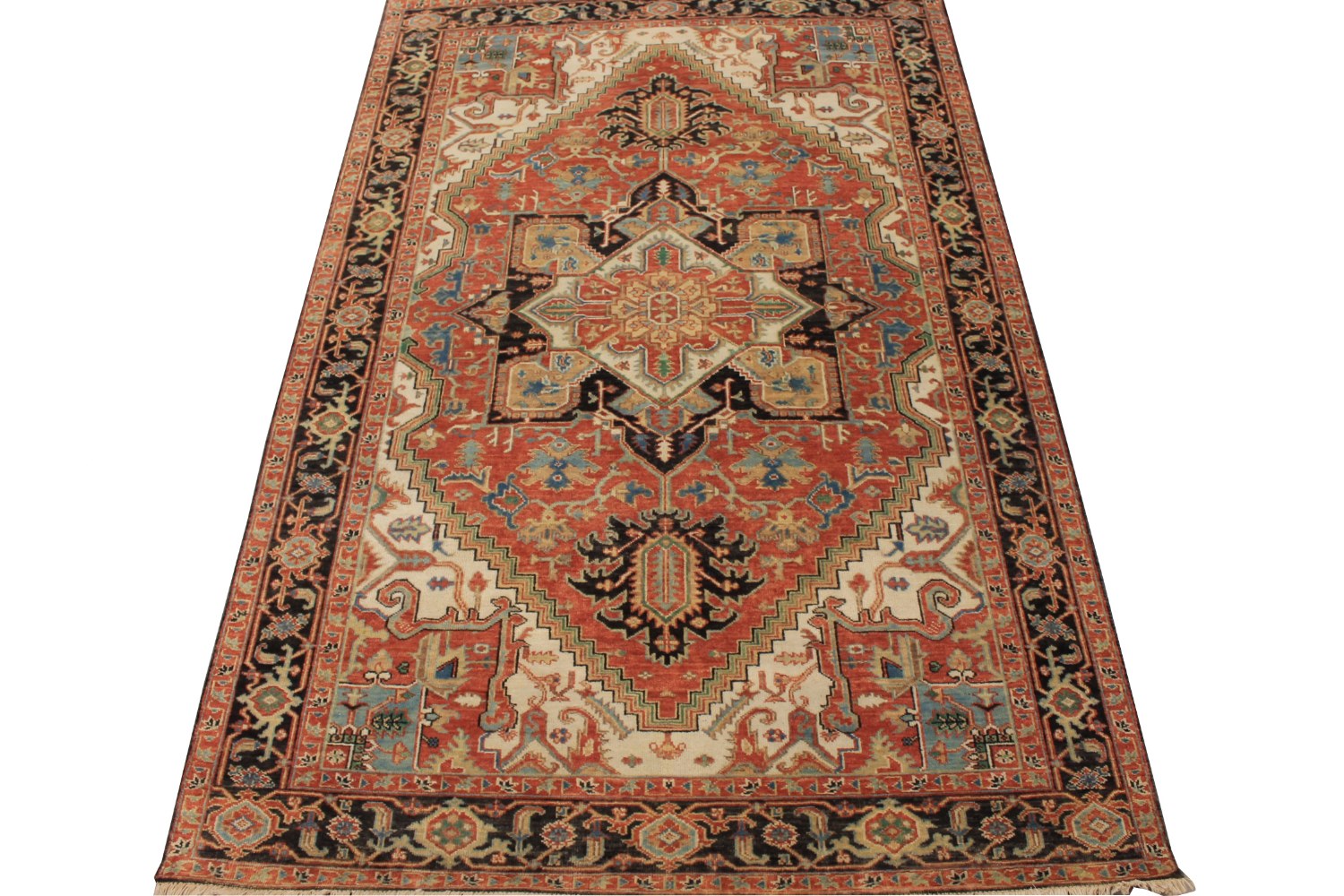 6x9 Heriz/Serapi Hand Knotted Wool Area Rug - MR028663