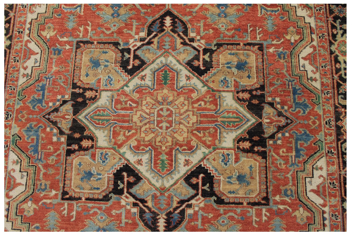 6x9 Heriz/Serapi Hand Knotted Wool Area Rug - MR028663