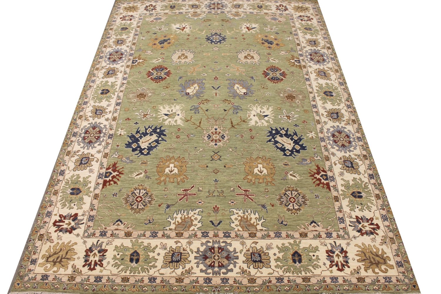 9x12 Traditional Hand Knotted Wool Area Rug - MR028690