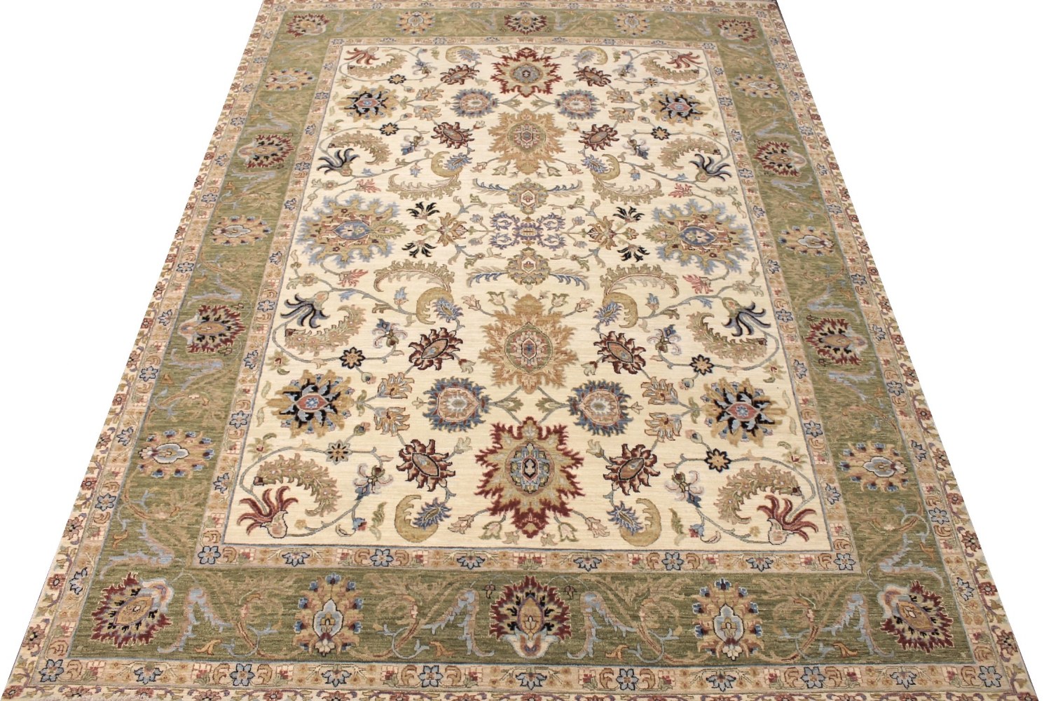 9x12 Traditional Hand Knotted Wool Area Rug - MR028691