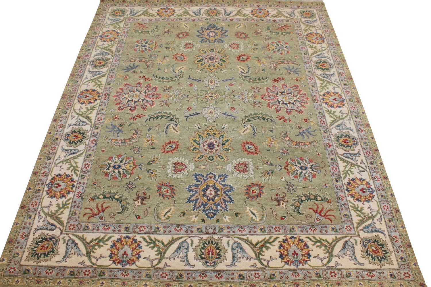 8x10 Traditional Hand Knotted Wool Area Rug - MR028721