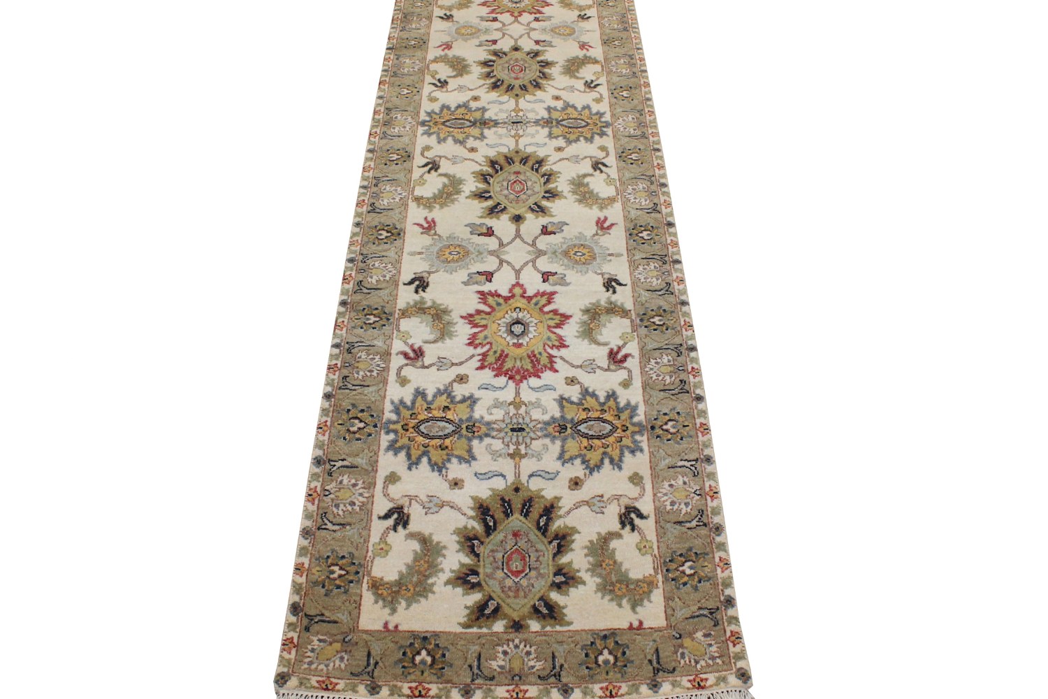 10 ft. Runner Traditional Hand Knotted Wool Area Rug - MR028730