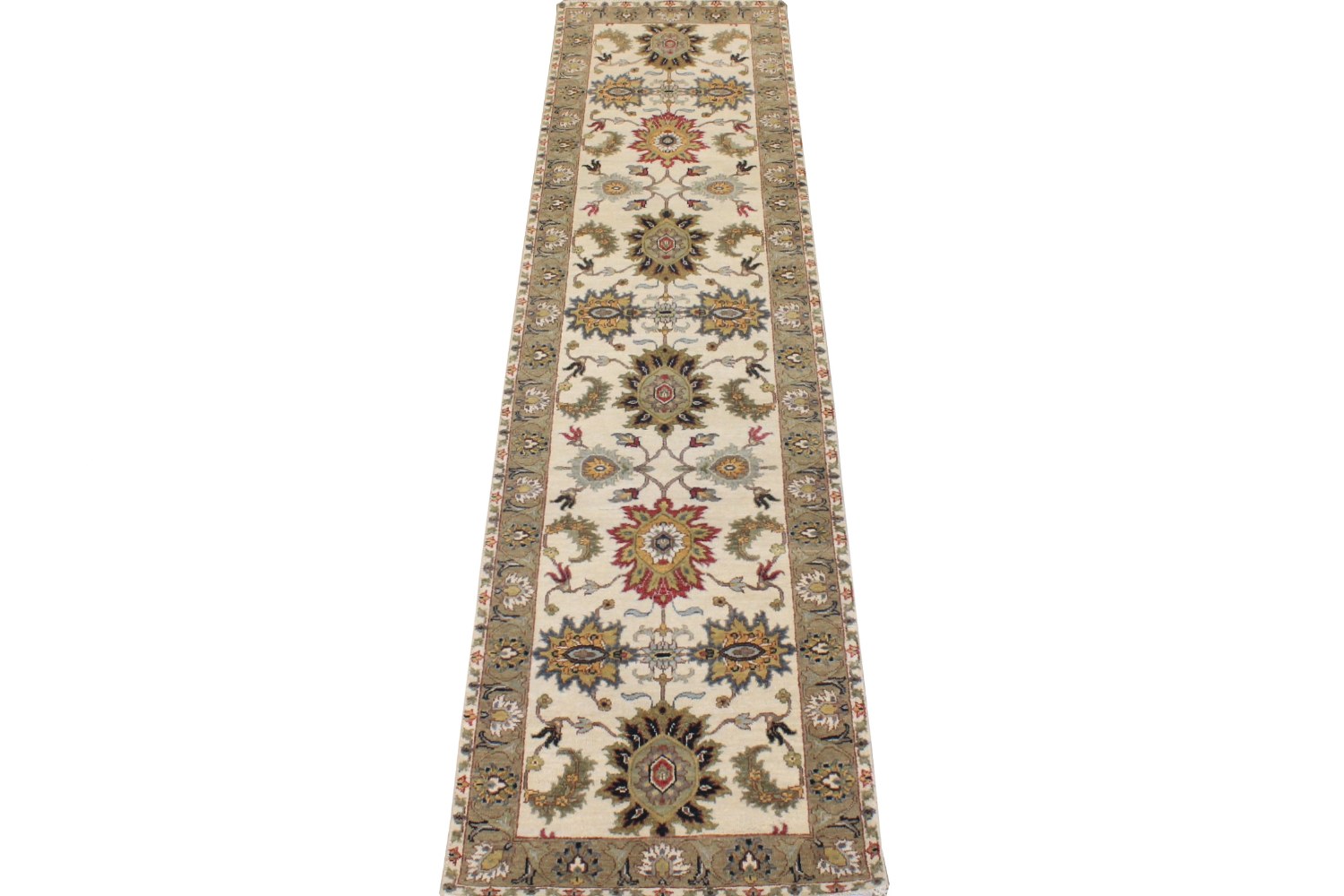 10 ft. Runner Traditional Hand Knotted Wool Area Rug - MR028731