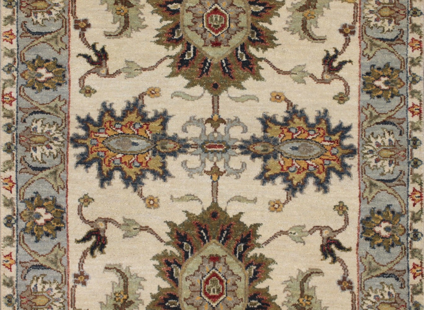 12 ft. Runner Traditional Hand Knotted Wool Area Rug - MR028733