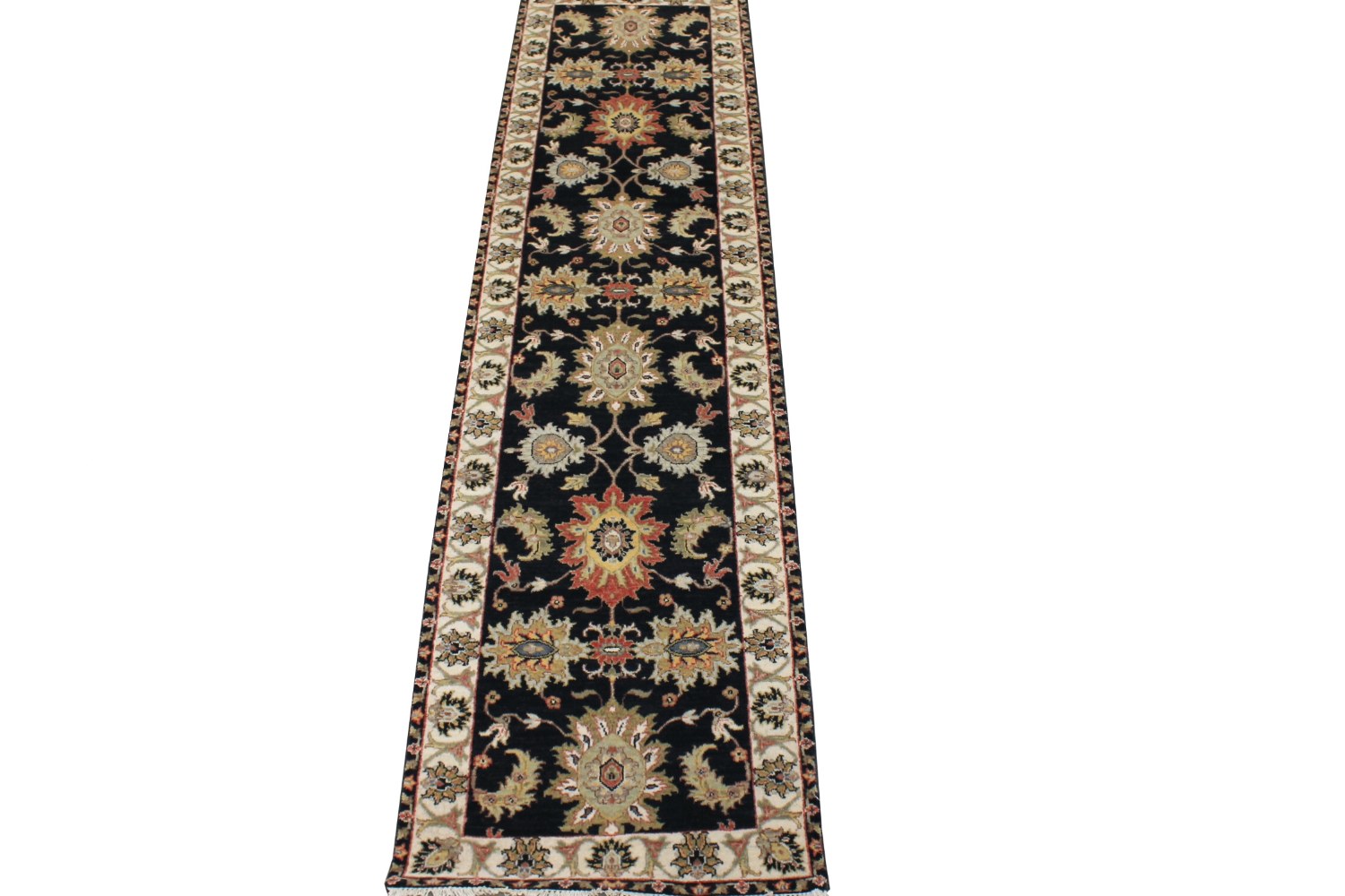 10 ft. Runner Traditional Hand Knotted Wool Area Rug - MR028737
