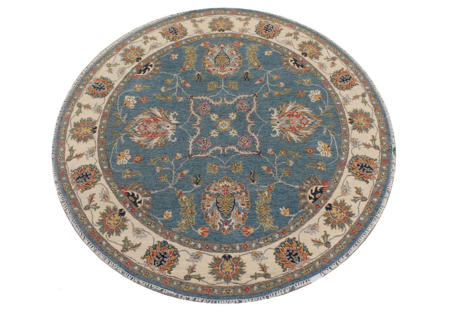 6 ft. - 7 ft. Round & Square Traditional Hand Knotted Wool Area Rug - MR028750