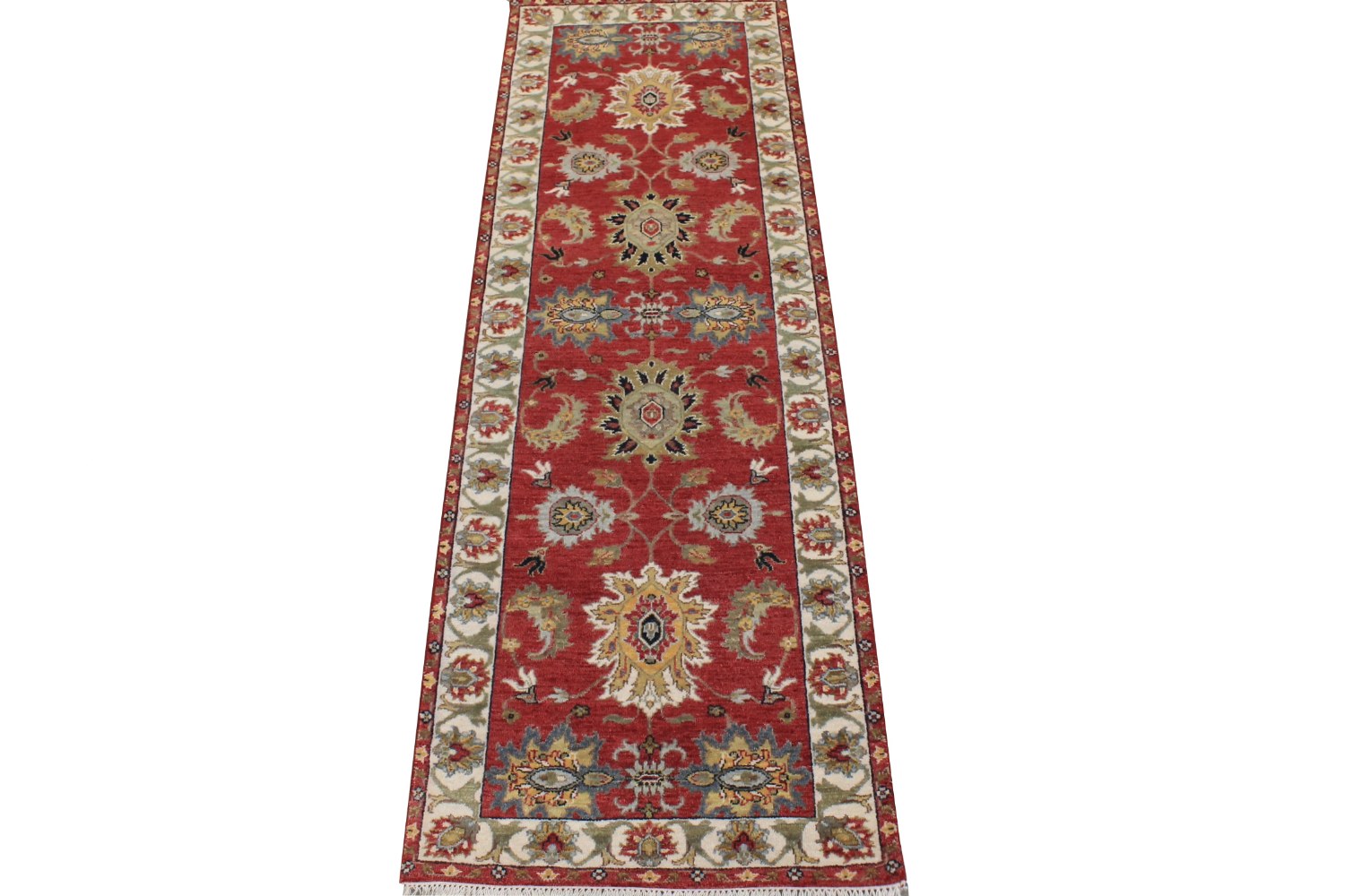 8 ft. Runner Traditional Hand Knotted Wool Area Rug - MR028760