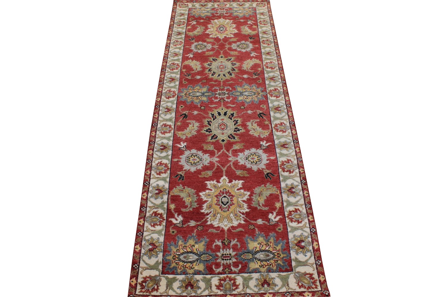 8 ft. Runner Traditional Hand Knotted Wool Area Rug - MR028760