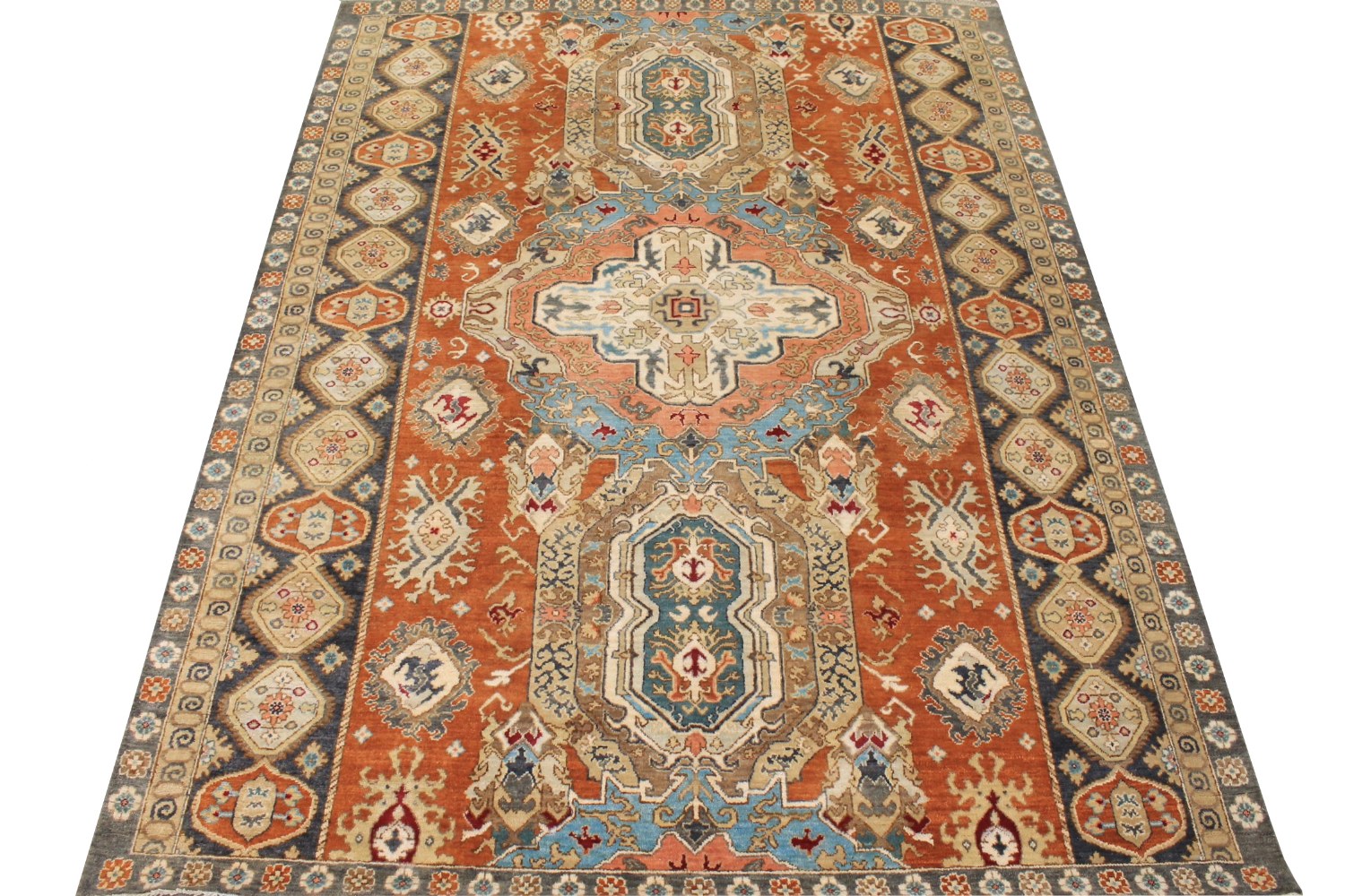 8x10 Traditional Hand Knotted Wool Area Rug - MR028762