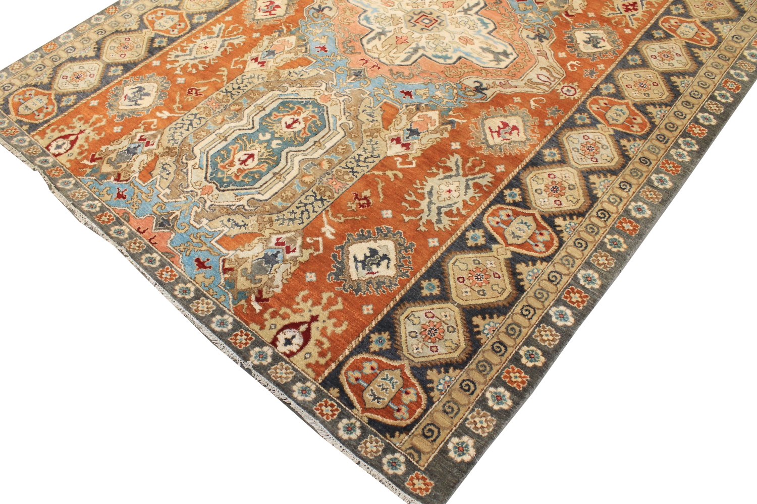 8x10 Traditional Hand Knotted Wool Area Rug - MR028762