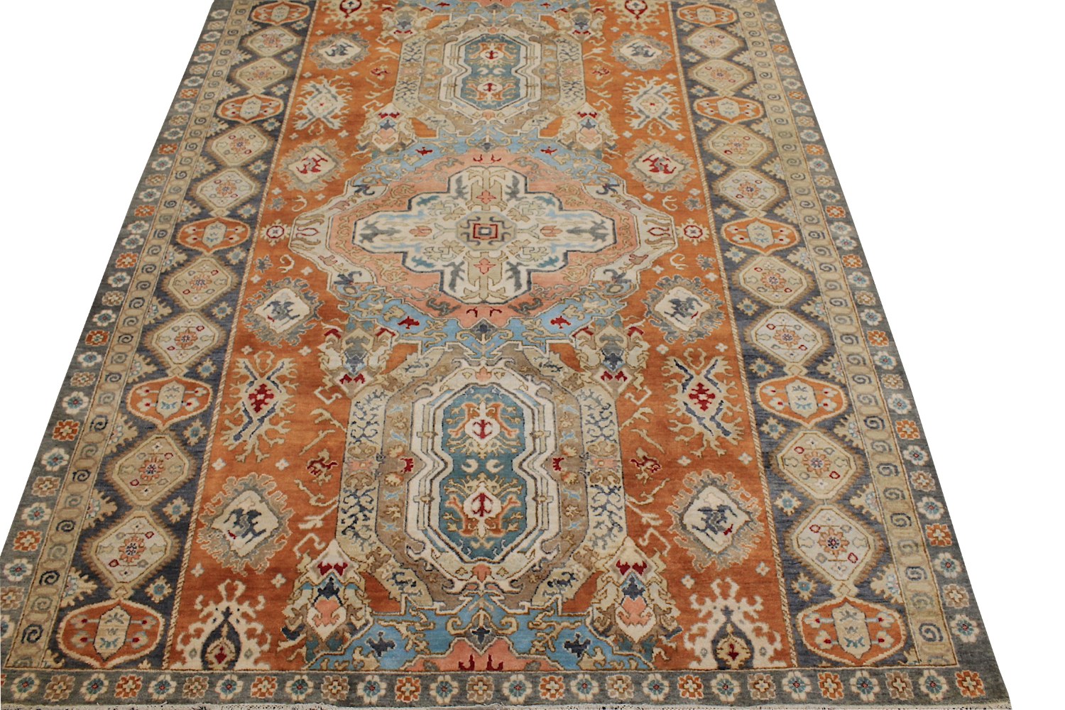 8x10 Traditional Hand Knotted Wool Area Rug - MR028762
