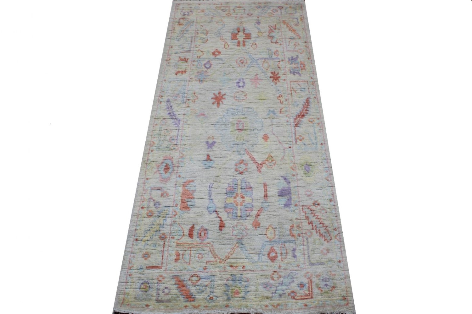 6 ft. Runner Oushak Hand Knotted Wool Area Rug - MR028773