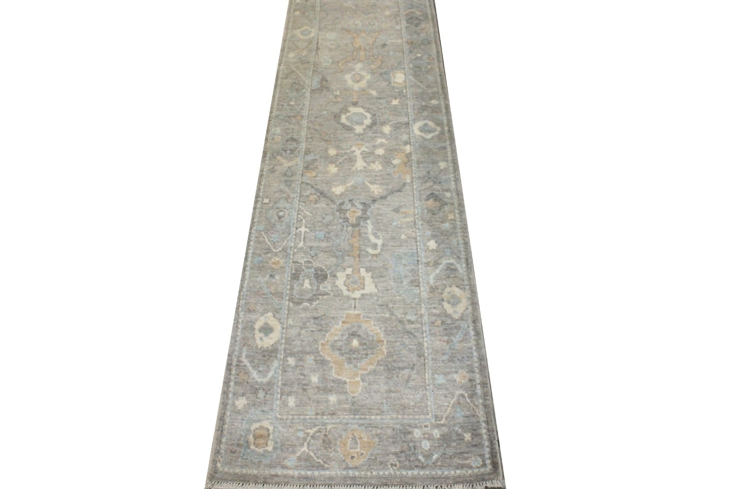 10 ft. Runner Oushak Hand Knotted Wool Area Rug - MR028779