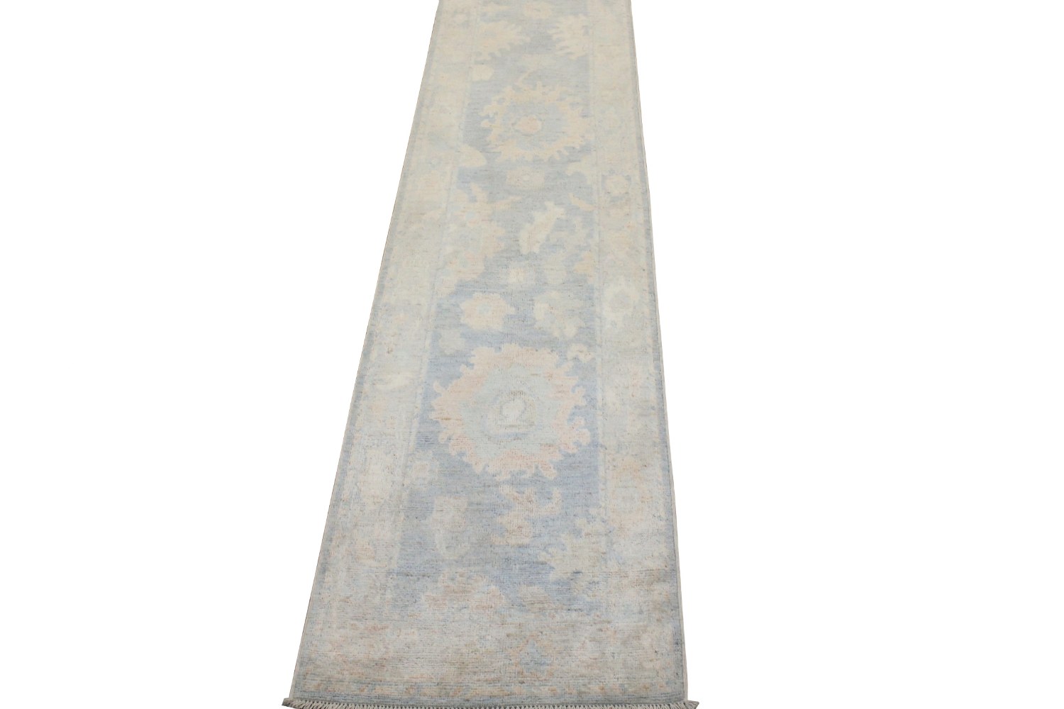 12 ft. Runner Oushak Hand Knotted Wool Area Rug - MR028786