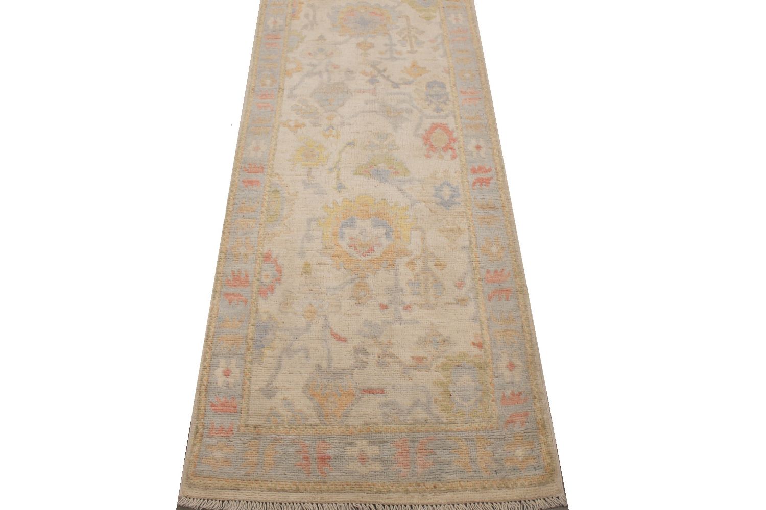 8 ft. Runner  Hand Knotted Wool Area Rug - MR028788