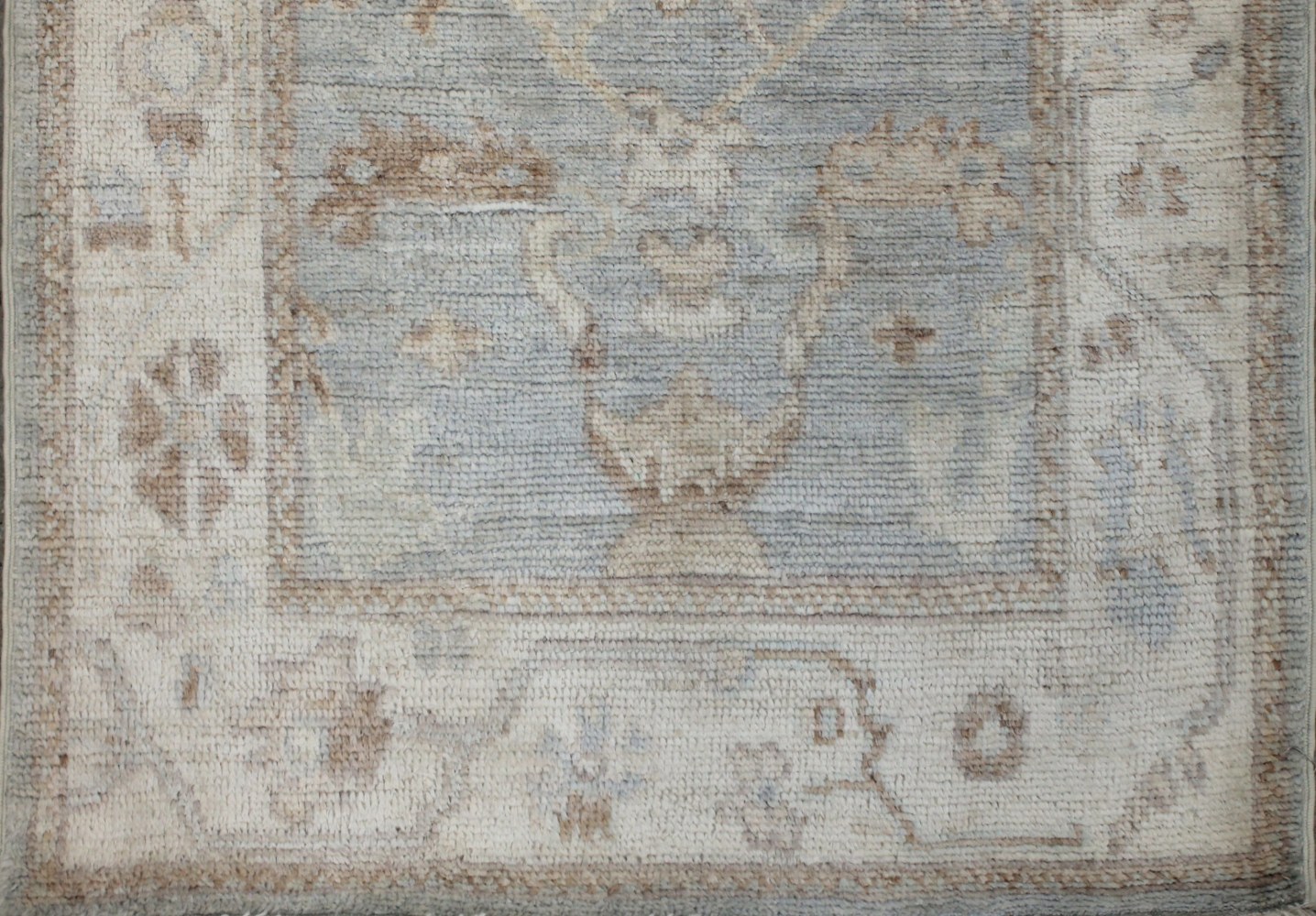 12 ft. Runner Oushak Hand Knotted Wool Area Rug - MR028801