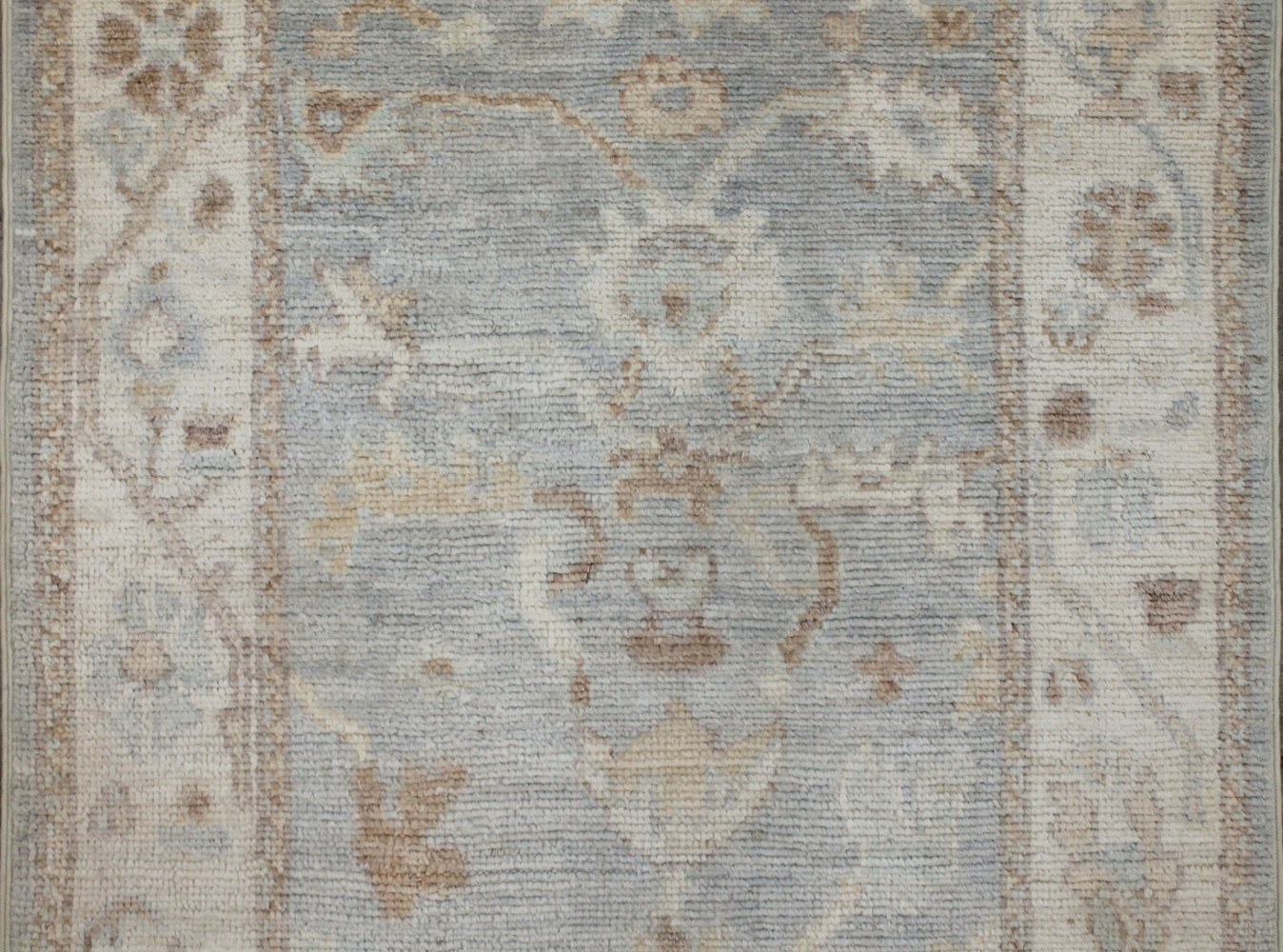 12 ft. Runner Oushak Hand Knotted Wool Area Rug - MR028801