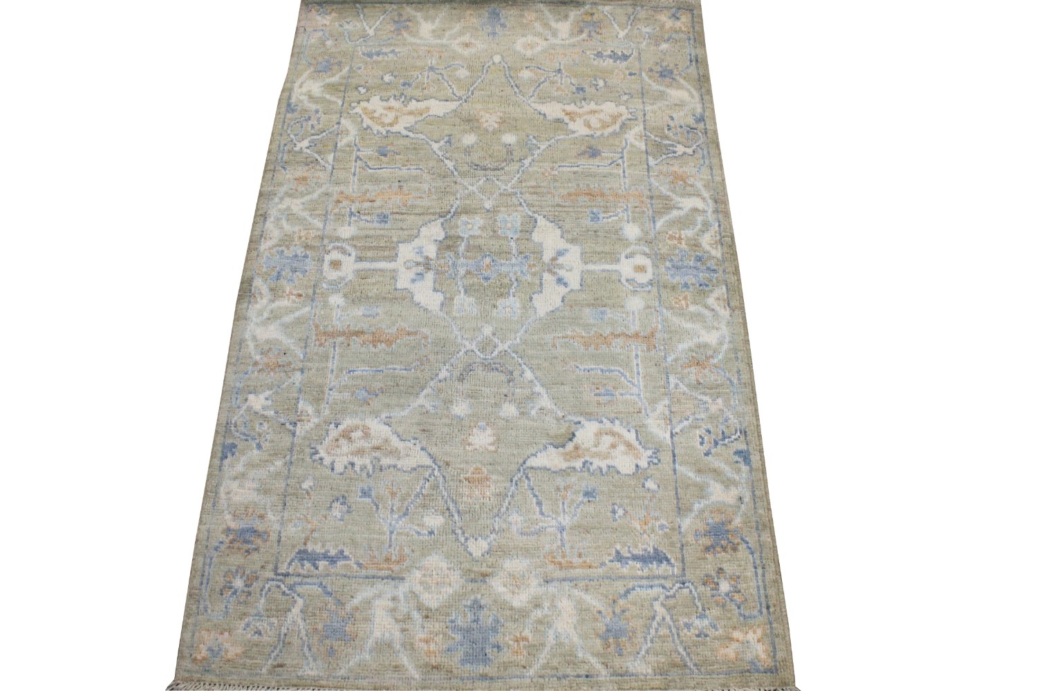 3x5 Oushak Hand Knotted Wool Area Rug - MR028808