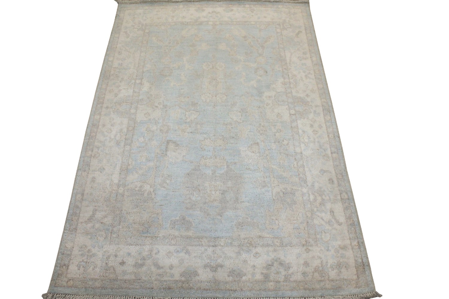 4x6 Oushak Hand Knotted Wool Area Rug - MR028821